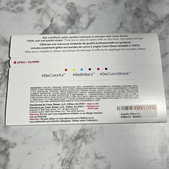 Color Street Aquatic Behavior Nail Strips NWT - Picture 3 of 4
